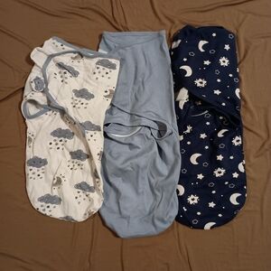 Yoofoss 3pc Celestial Swaddle Blanket Set